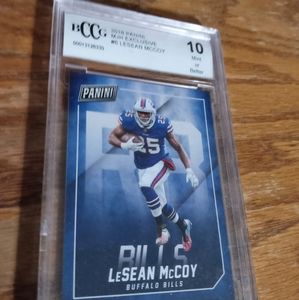 Lesean McCoy graded adult card in excellent condition adult owned